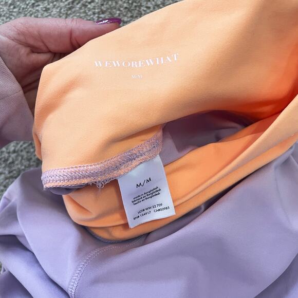 WeWoreWhat High Rise Legging Orange Purple Medium - Picture 6 of 6